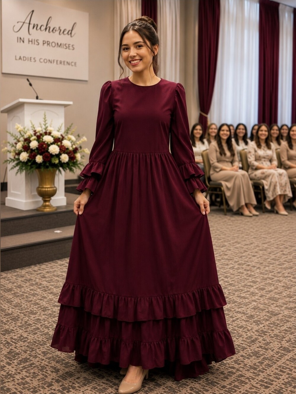Ruffle Tier Layered Dress